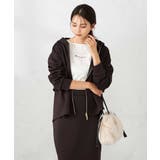 ブラウン | バックフレアダンボールパーカー | a.v.v【WOMEN】