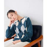 アーガイル柄 ヘンリーネック カーディガン | a.v.v【WOMEN】 | 詳細画像10