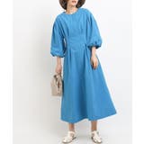 ブルー | ボリュームスリーブタフタワンピース | a.v.v【WOMEN】