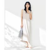 グレージュ | 【接触冷感/洗える/イージーケア】バックヨークノースリーブワンピース | a.v.v【WOMEN】