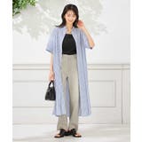 【洗える】ストライプシャツワンピース | a.v.v【WOMEN】 | 詳細画像3 