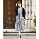 【洗える】フラワープリントギャザーノースリーブワンピース | a.v.v【WOMEN】 | 詳細画像30 