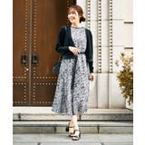 【洗える】フラワープリントギャザーノースリーブワンピース | a.v.v【WOMEN】 | 詳細画像4 