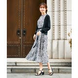 【洗える】フラワープリントギャザーノースリーブワンピース | a.v.v【WOMEN】 | 詳細画像5 