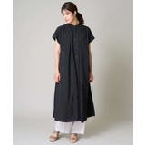 【洗える】シフォンドットバンドカラーワンピース | a.v.v【WOMEN】 | 詳細画像20 