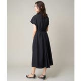 【洗える】シフォンドットバンドカラーワンピース | a.v.v【WOMEN】 | 詳細画像25 