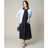 【洗える】シフォンドットバンドカラーワンピース | a.v.v【WOMEN】 | 詳細画像27 