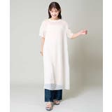 【洗濯機で洗える】袖スリットシアーワンピース | a.v.v【WOMEN】 | 詳細画像7 