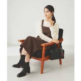 【洗える】Iラインサスペンダー付きジャンスカ | a.v.v【WOMEN】 | 詳細画像12