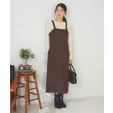 【洗える】Iラインサスペンダー付きジャンスカ | a.v.v【WOMEN】 | 詳細画像3