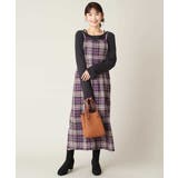 先染めチェックキャミワンピース | a.v.v【WOMEN】 | 詳細画像2 