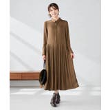 【洗える】ウエスト切替ギャザーワンピース | a.v.v【WOMEN】 | 詳細画像2 