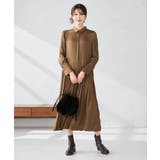 【洗える】ウエスト切替ギャザーワンピース | a.v.v【WOMEN】 | 詳細画像4 