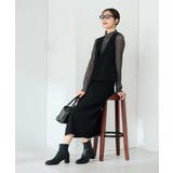 ペプラムドッキングワンピース | a.v.v【WOMEN】 | 詳細画像8 