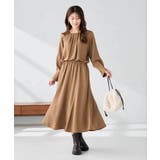 【洗える】セットアップ見えサテンワンピース | a.v.v【WOMEN】 | 詳細画像5 