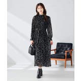 ブラック | ランダムプリーツワンピース | a.v.v【WOMEN】