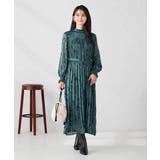 【洗える】ランダムプリーツサテンワンピース【WEB限定】 | a.v.v【WOMEN】 | 詳細画像1