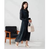 【洗える】ランダムプリーツサテンワンピース【WEB限定】 | a.v.v【WOMEN】 | 詳細画像7