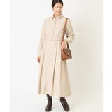 ベージュ | ベルト付フレアシャツワンピース | a.v.v【WOMEN】