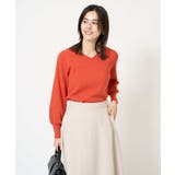 【洗える】Vネックパフスリーブニット/アンサンブル対応 | a.v.v【WOMEN】 | 詳細画像2