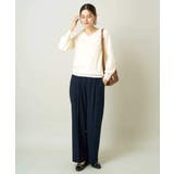 【洗える】Vネックパフスリーブニット/アンサンブル対応 | a.v.v【WOMEN】 | 詳細画像29