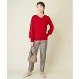 【洗える】Vネックパフスリーブニット/アンサンブル対応 | a.v.v【WOMEN】 | 詳細画像62