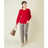 【洗える】Vネックパフスリーブニット/アンサンブル対応 | a.v.v【WOMEN】 | 詳細画像63