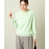 ミントグリーン | 【洗える】ボートネックパフスリーブニット【アンサンブル対応】 | a.v.v【WOMEN】