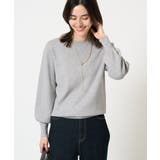 グレー | 【洗える】ボートネックパフスリーブニット【アンサンブル対応】 | a.v.v【WOMEN】