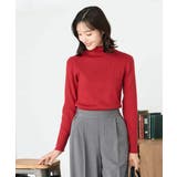 レッド | リブタートルニット | a.v.v【WOMEN】