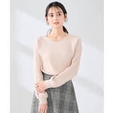 オフホワイト | 【洗える】求心風クルーネックニット【新色追加】 | a.v.v【WOMEN】