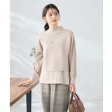 グレージュ | 【2SET 雑誌InRed(宝島社)12月号掲載】クロップドニット＆ニットベスト | a.v.v【WOMEN】