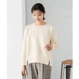 アイボリー | スウェットライクニット | a.v.v【WOMEN】