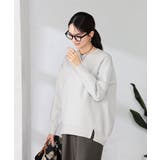 ライトグレー | スウェットライクニット | a.v.v【WOMEN】