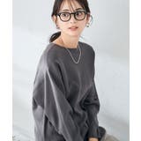 【洗える】切替ボートネックチュニックニット | a.v.v【WOMEN】 | 詳細画像43