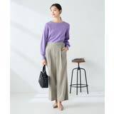 【洗える】ボートネック美ラクるパフスリーブニット | a.v.v【WOMEN】 | 詳細画像19