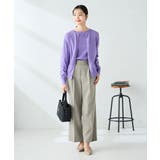 【洗える】ボートネック美ラクるパフスリーブニット | a.v.v【WOMEN】 | 詳細画像22