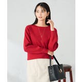 【洗える】ボートネック美ラクるパフスリーブニット | a.v.v【WOMEN】 | 詳細画像24