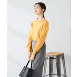 【洗える】ボートネック美ラクるパフスリーブニット | a.v.v【WOMEN】 | 詳細画像3