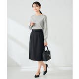 【洗える】ボートネック美ラクるパフスリーブニット | a.v.v【WOMEN】 | 詳細画像40