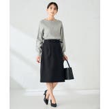 【洗える】ボートネック美ラクるパフスリーブニット | a.v.v【WOMEN】 | 詳細画像42