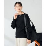 【洗える】ボートネック美ラクるパフスリーブニット | a.v.v【WOMEN】 | 詳細画像43