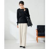 【洗える】ボートネック美ラクるパフスリーブニット | a.v.v【WOMEN】 | 詳細画像45