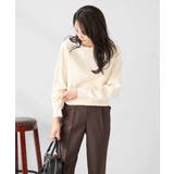 【洗える】ボートネック美ラクるパフスリーブニット | a.v.v【WOMEN】 | 詳細画像46