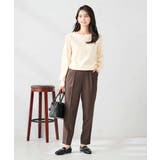 【洗える】ボートネック美ラクるパフスリーブニット | a.v.v【WOMEN】 | 詳細画像51