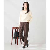 【洗える】ボートネック美ラクるパフスリーブニット | a.v.v【WOMEN】 | 詳細画像52