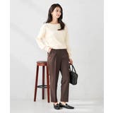 【洗える】ボートネック美ラクるパフスリーブニット | a.v.v【WOMEN】 | 詳細画像53