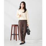 【洗える】ボートネック美ラクるパフスリーブニット | a.v.v【WOMEN】 | 詳細画像55