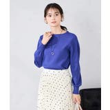 【洗える】ボートネック美ラクるパフスリーブニット | a.v.v【WOMEN】 | 詳細画像7