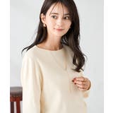 アイボリー | 【洗える】ボートネック美ラクるパフスリーブニット | a.v.v【WOMEN】